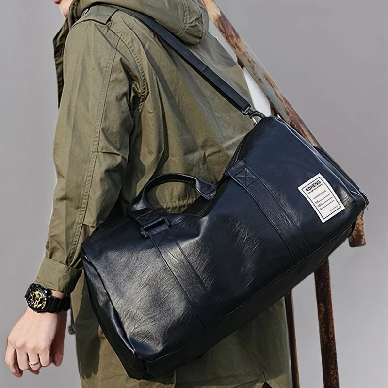 Sport Fitness Bag, Travel Bag, Black Stylish Business Travel Bag, Separate Shoe Depot, Zip Off, For Gym, Sport, Travel, Waterproof