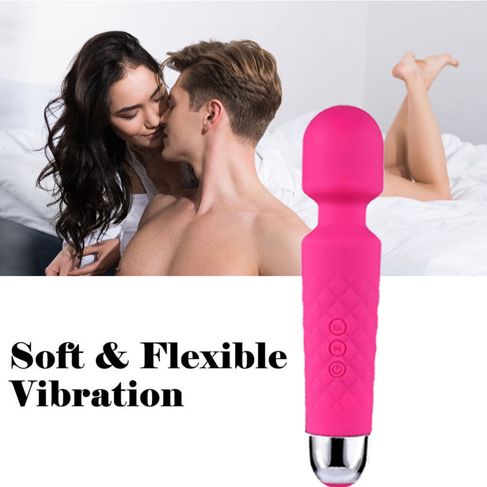 Magic Massage Wand Muscle Relaxation Massager 20 Speed Vibrating Full Body Therapy Motor