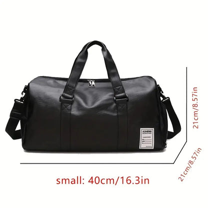 Sport Fitness Bag, Travel Bag, Black Stylish Business Travel Bag, Separate Shoe Depot, Zip Off, For Gym, Sport, Travel, Waterproof
