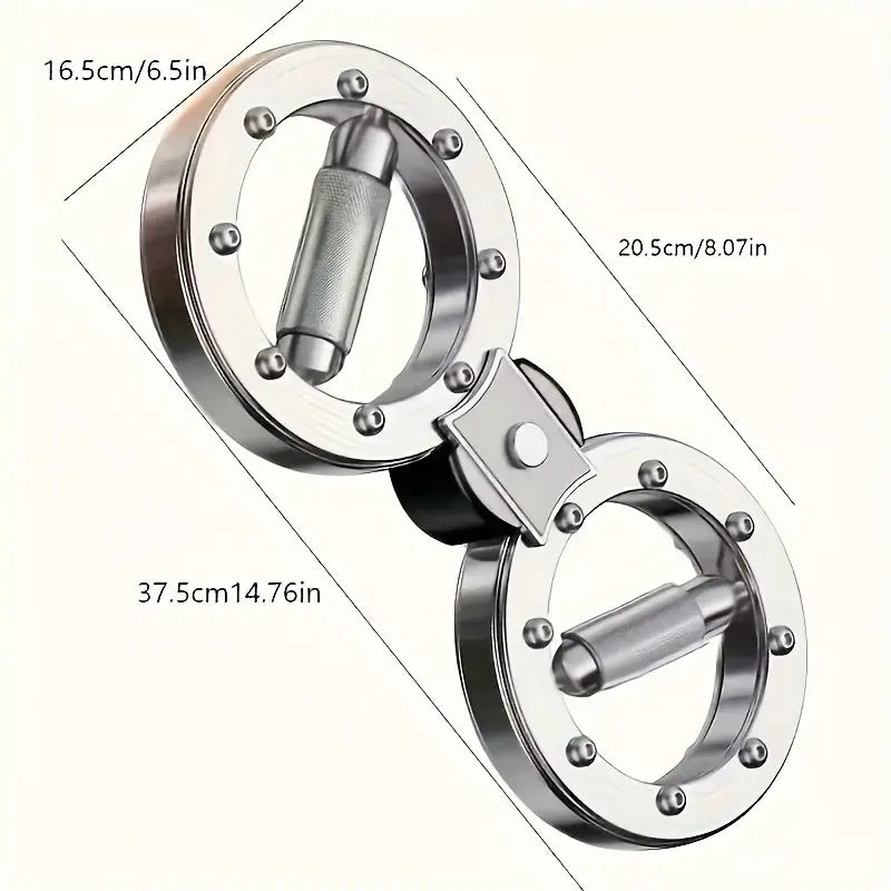 Multi Function Adjustable Resistance Speed Arm Trainer  Eight Wheel For Wrist Strength And Boxing Ideal For Men'S Strong And Healthy Arms  8 Finger Ring Arm Strength Device And Fitness Lifting Ring