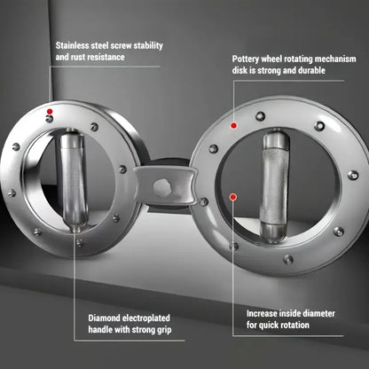 Multi Function Adjustable Resistance Speed Arm Trainer  Eight Wheel For Wrist Strength And Boxing Ideal For Men'S Strong And Healthy Arms  8 Finger Ring Arm Strength Device And Fitness Lifting Ring