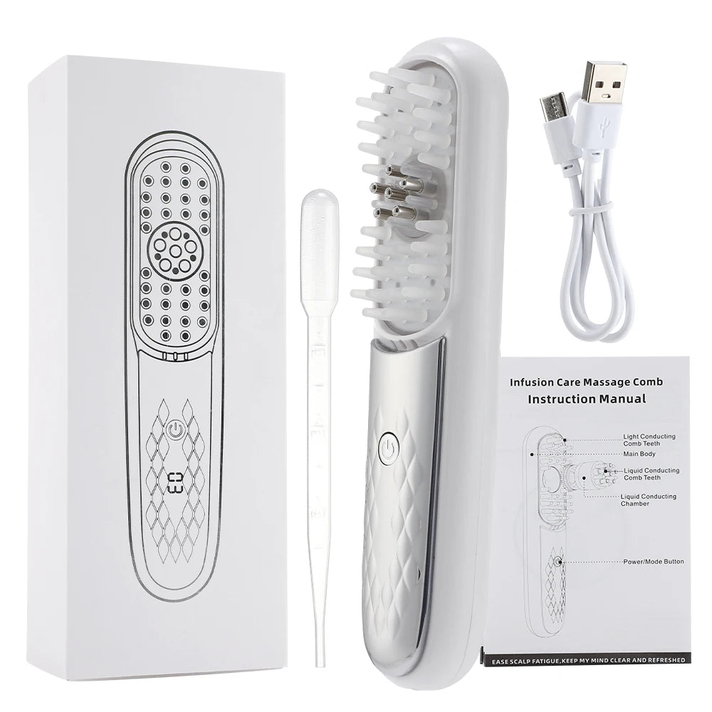 Red Light Scalp Massage Brush