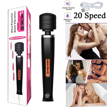 Magic Massager Wand Vibration 10 Speeds Vibrating Massage Full Body Magic Therapy Motor