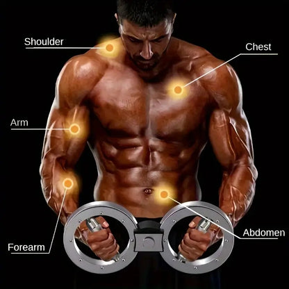 Multi Function Adjustable Resistance Speed Arm Trainer  Eight Wheel For Wrist Strength And Boxing Ideal For Men'S Strong And Healthy Arms  8 Finger Ring Arm Strength Device And Fitness Lifting Ring