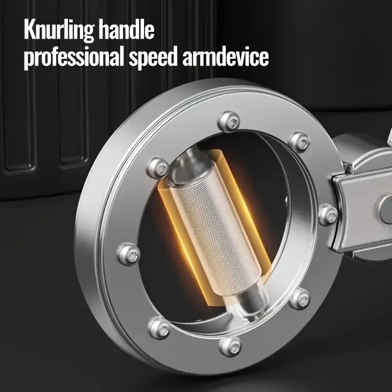 Multi Function Adjustable Resistance Speed Arm Trainer  Eight Wheel For Wrist Strength And Boxing Ideal For Men'S Strong And Healthy Arms  8 Finger Ring Arm Strength Device And Fitness Lifting Ring